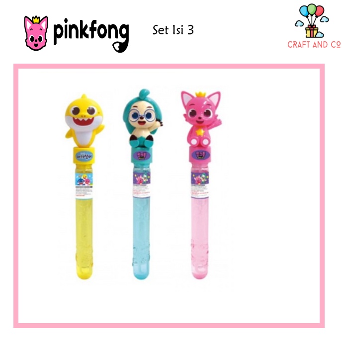 Bubble stick gelembung anak pinkfong / babyshark/hogi /mainan gelembung