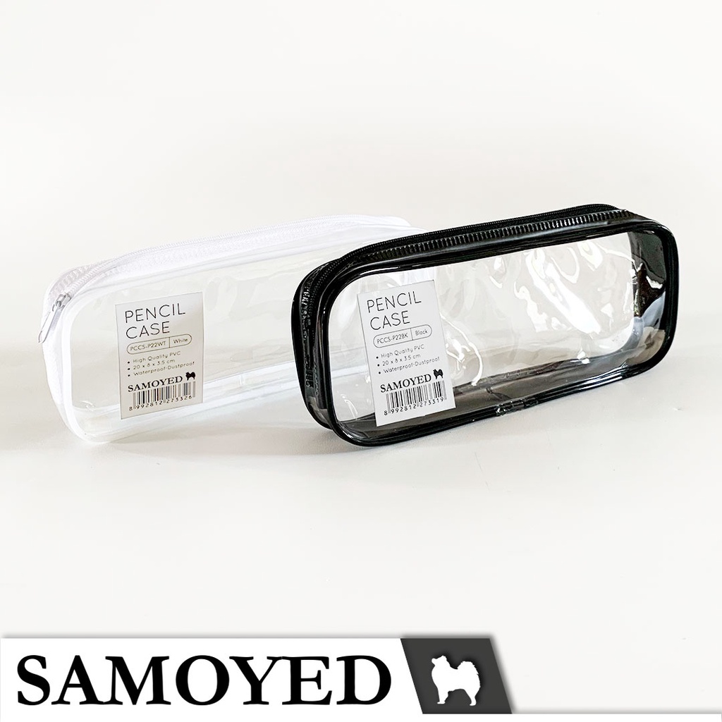 

SAMOYED PCCS-P22 Tempat / Kotak Pensil / Alat Tulis / Kosmetik / Dompet PVC Transparan / Transparent Stationery / Pencil / Pen / Cosmetic / Travel Case / Box / Pouch
