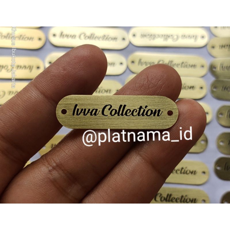 

Label plat / label merk / label hijab / label custom (100pc)