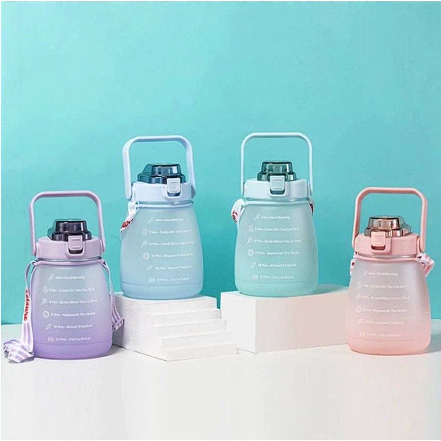 [Emperor] Botol Minum Anak Jumbo 1,3L Free Stiker Tumbler Gradasi Transparan BT07