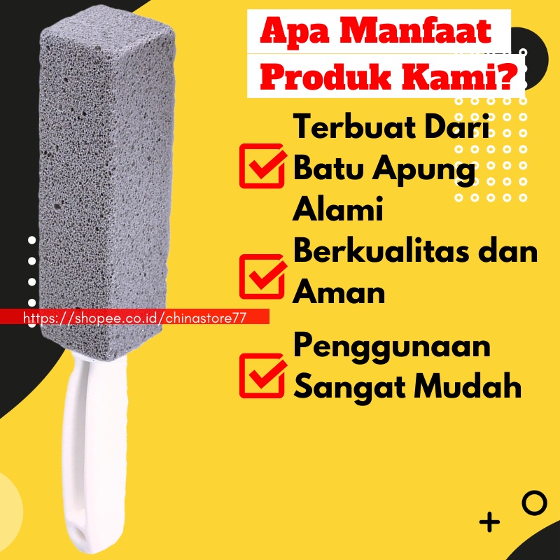 Pembersih WC Toilet Penghilang Kerak Membandel Ring X Pumice  As Seen On Tv Menghilangkan CHS-0838