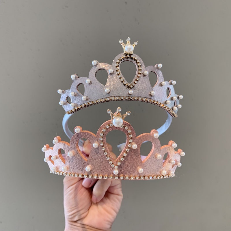 CROWN TIARA BANDO MAHKOTA PRINCESS ANAK PEREMPUAN AKSESORIS FASHION KOREA IMPOR