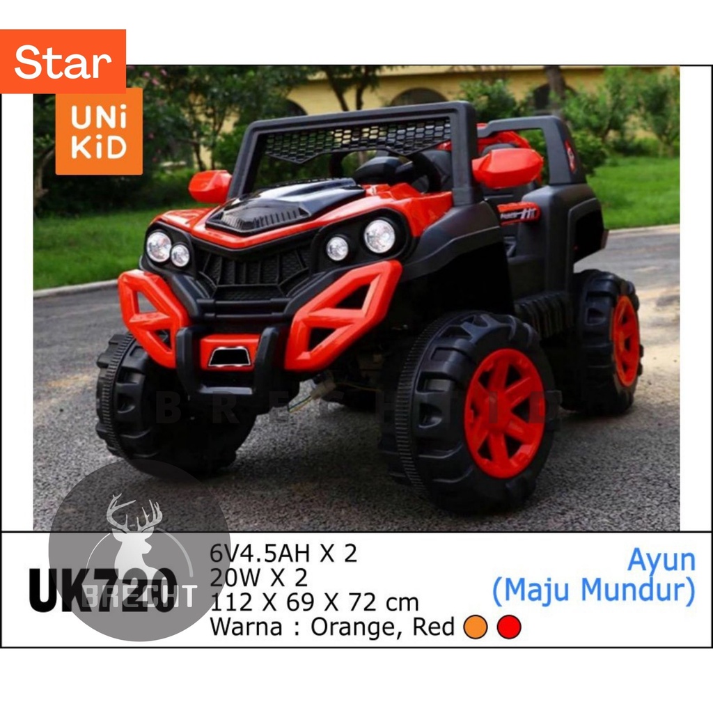 Mainan Anak Mobil Aki Jeep Unikid UK 720 / UK 858
