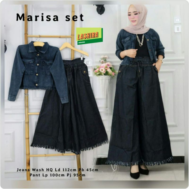 one set/marisa set/high quality/jeanswash halus lembut/bb 45-65