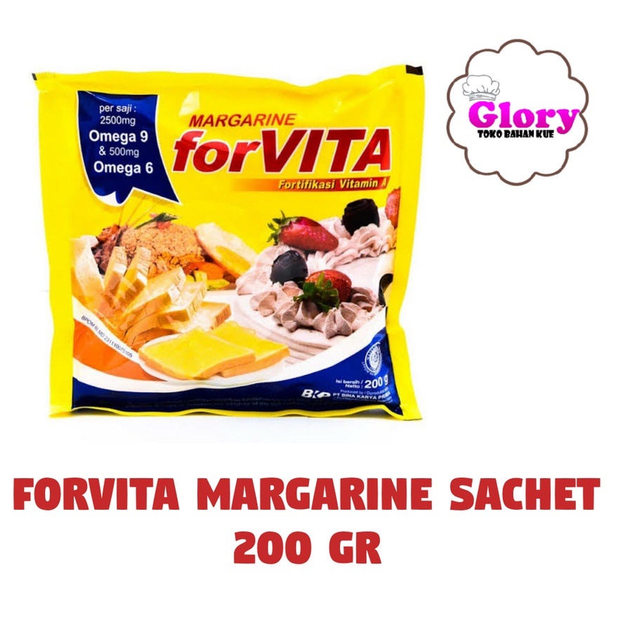 

margarine/ mentega forvita sachet 200gr