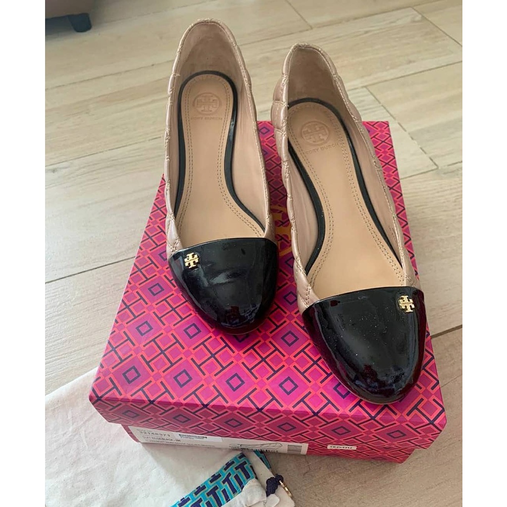 PRELOVED SEPATU Tory Burch wedgeS BRANDED ORIGINAL AUTHENTIC SEPATU TAS KERJA PESTA SECOND BEKAS 14
