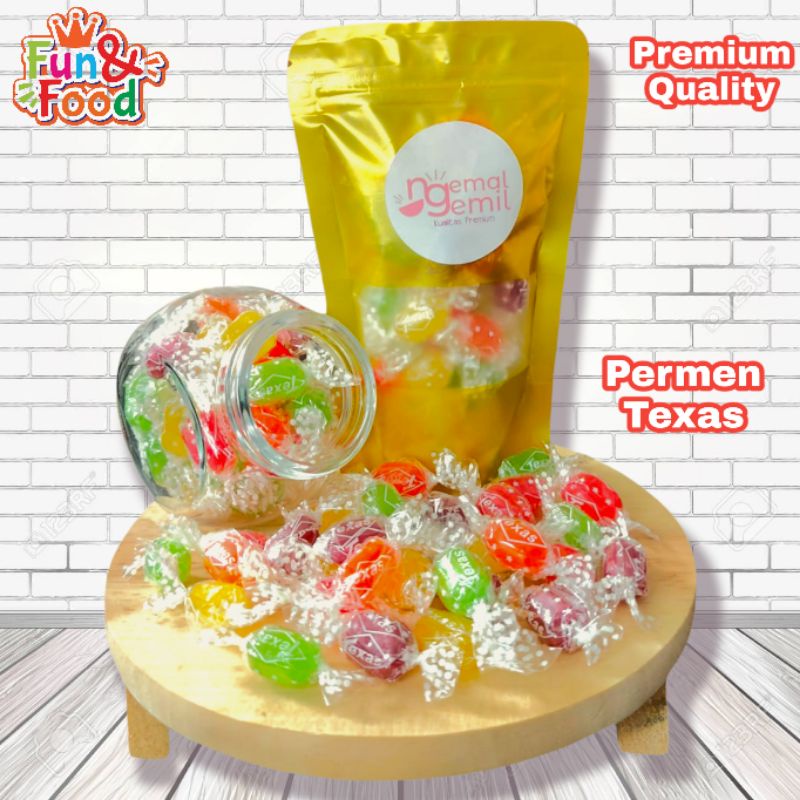 

Permen Texas Mixed / Permen Texas Rasa Buah Mix / Texas Fruity Candy