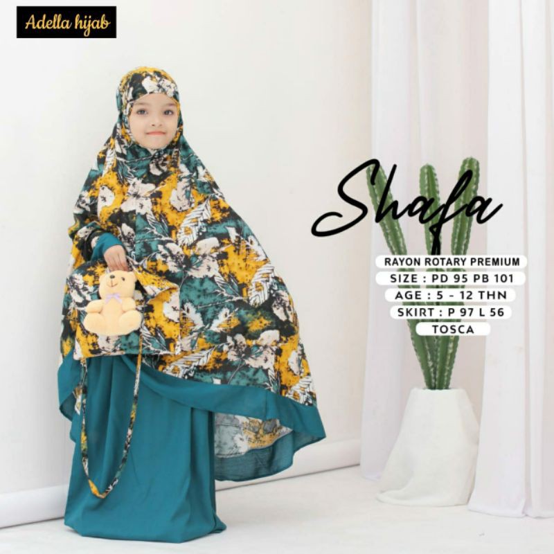mukena shafa kids anak - mukena anak 5-12 tahun - mukena kids