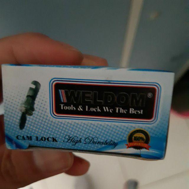 Kunci Camlock 25mm / Kunci Laci Lemari / Kunci Loker / Kunci Etalase Merk Weldom