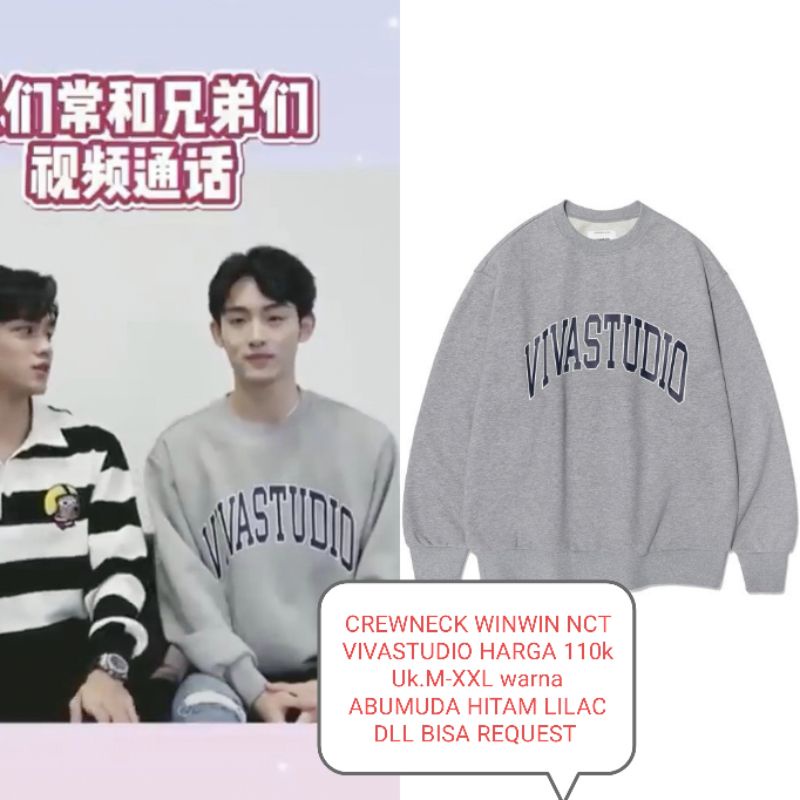 CREWNECK SWEATER WINWIN NCT WAYV VIVASTUDIO