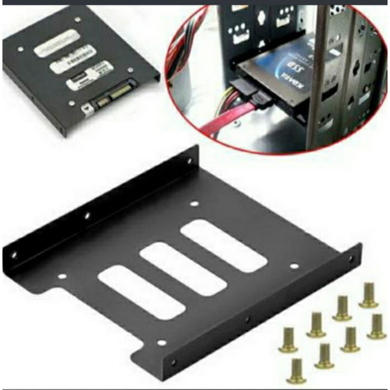 SKU-1217 BRACKET SSD HDD CADDY 2.5 TO 3.5 INTERNAL DOCKING CONVERT