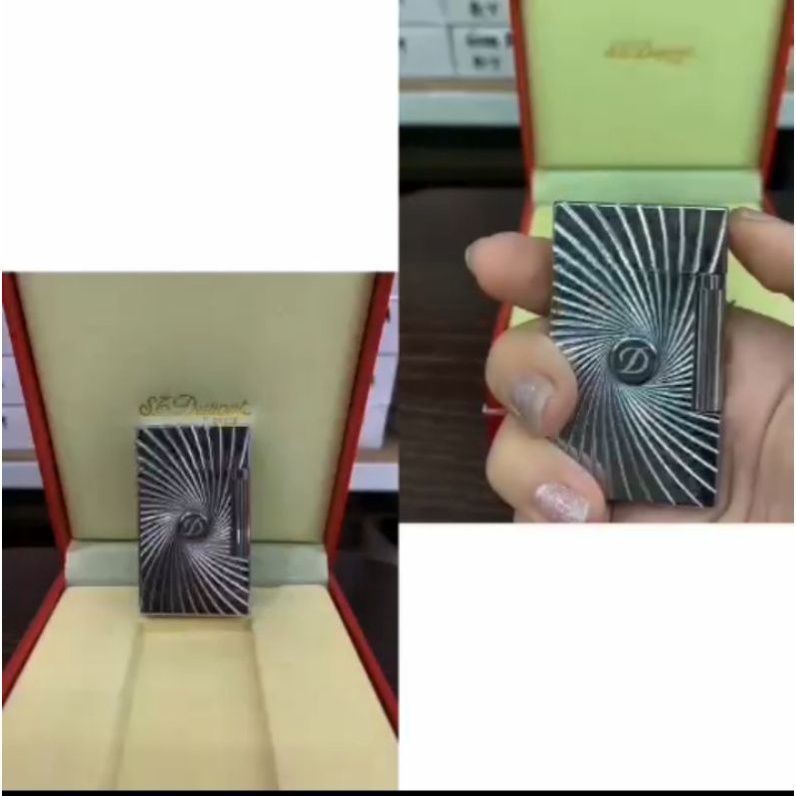 Korek st dupont silver dan gold korek api dupont limited edition