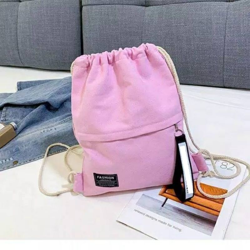 SANSURBAGS RANSEL SERUT WANITA HOME - Stringbag Korea Termurah