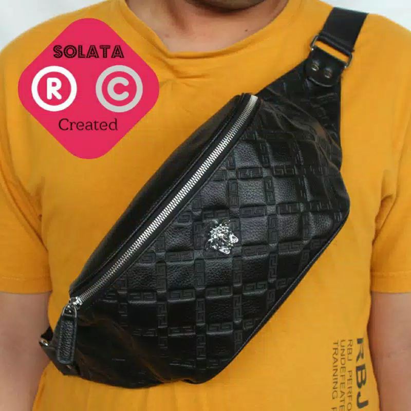 Tas Selempang Pria Coach - Waistbag pria - Bodybag Kulit pria - Slingbag Pria Kulit Asli