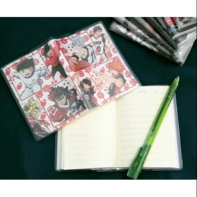 

Buku Tulis Mini Anime Sport Tsubasa Kuroko Haikyuu Eyeshield 21
