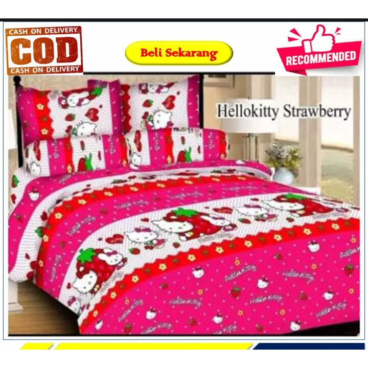 Sprei Kasur 1 SET Ukuran 180x200cm Motif dan karakter Kartun