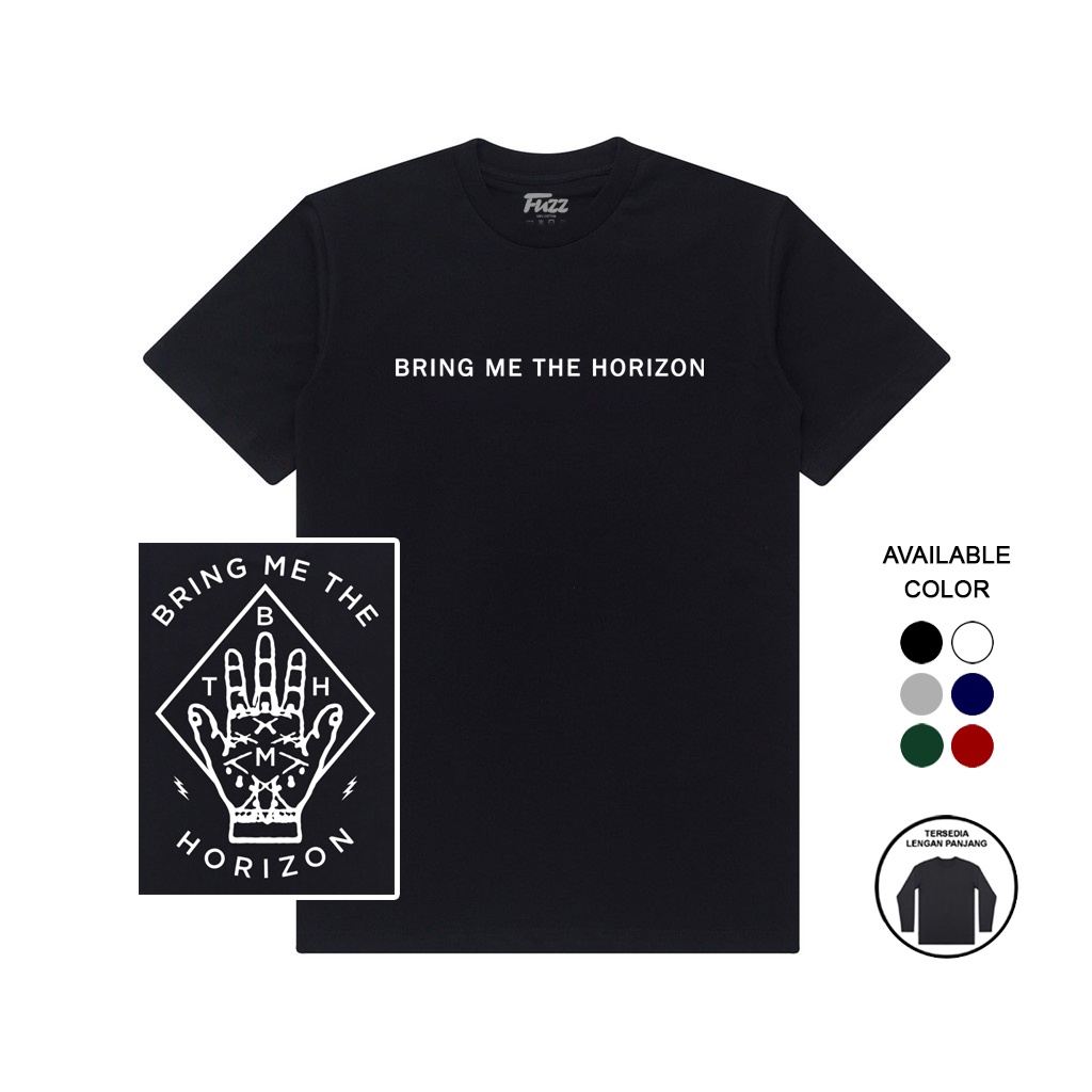 Kaos Band Bring Me The Horizon Baju Distro Musik Rock T-Shirt BMTH Pria Dan Wanita Original Murah