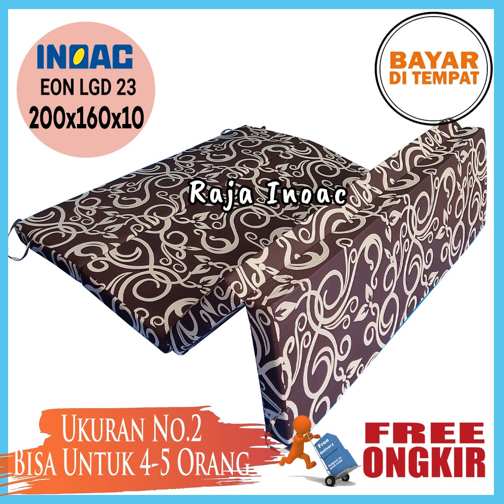 Kasur Lipat Busa Inoac uk 200x160x10 no 2 Tebal 10 cm  EON LG D23 Dijamin Awet dan Anti Kempes