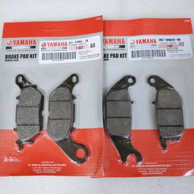 Kampas rem depan belakang Jupiter MX New/ Vixion New kualitas ori.