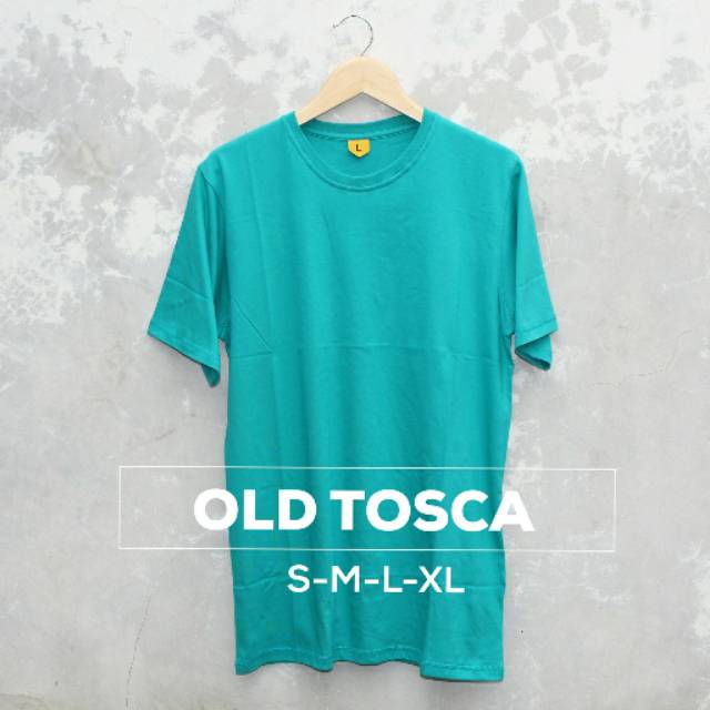 Kaos polos pria dan wanita warna Old tosca