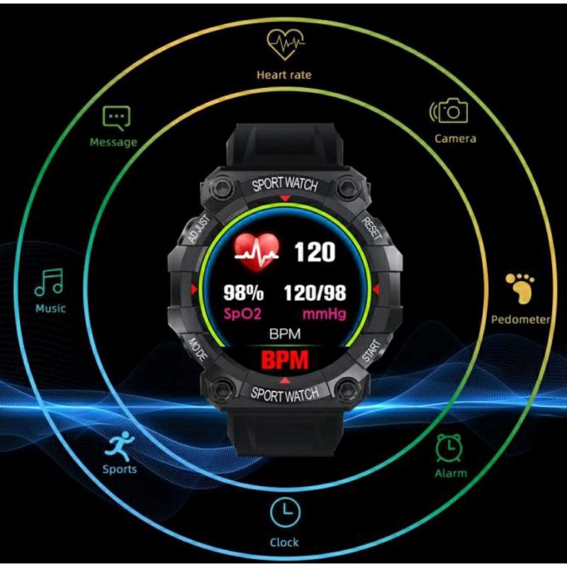 FD68 SMARTWATCH TOUCHSCREEN JAM TANGAN AKTIFITAS PEMANTAU TIDUR DETAK JANTUNG NOTIFIKASI SOSMED CALL