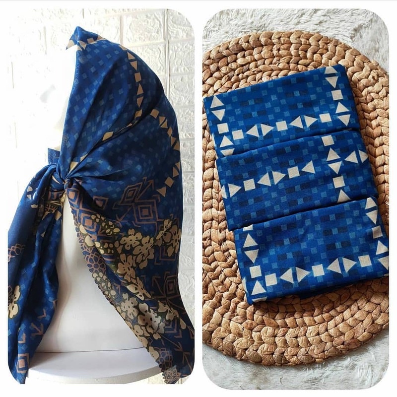 251- 300  Hijab segiempat voal motif-287