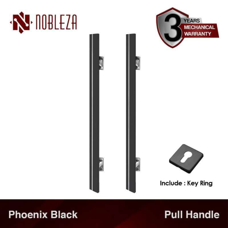 NOBLEZA Phoenix Hitam 60 cm Pull Handle Gagang Tarikan Pintu Rumah