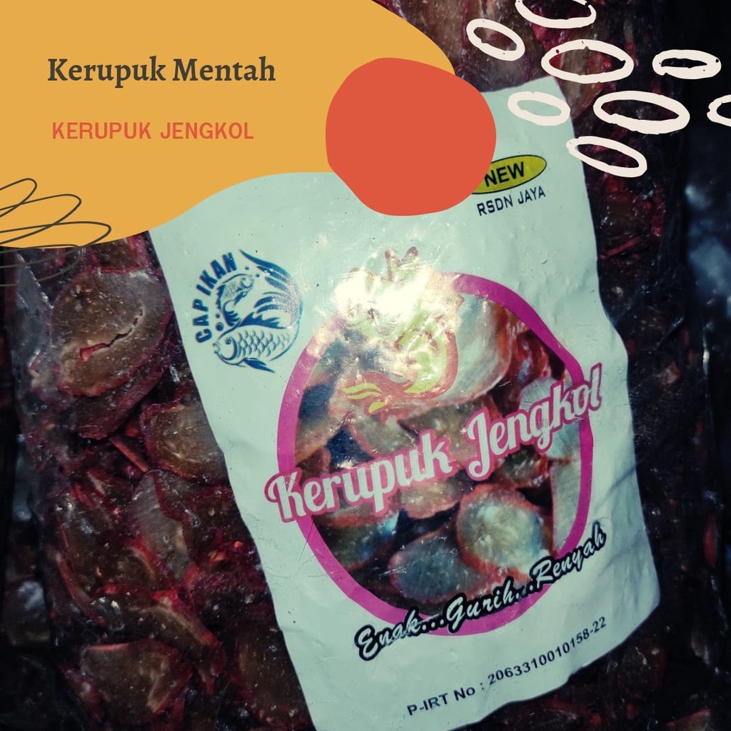 

[ 250 gr ] KERUPUK JENGKOL/ KRUPUK MENTAH JENGKOL / KRECEK JENGKOL