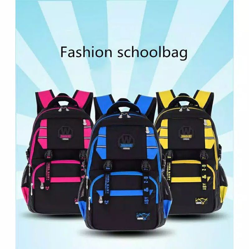 Tas Anak Sekolah Simple Siswa Paud Tk SD Ransel Backpack Laki Laki Perempuan Garsel FKT 5929-DNR01