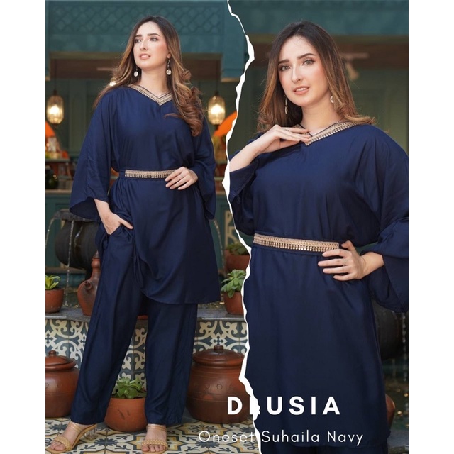 Daster Arab Dlusia SUHAILA Baju Setelan Rayon Big Size Jumbo