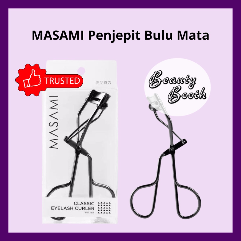 MASAMI SHOUKO KAY COLLECTION Penjepit Bulu Mata Eyelash Curler With Refill in Dark Chrome