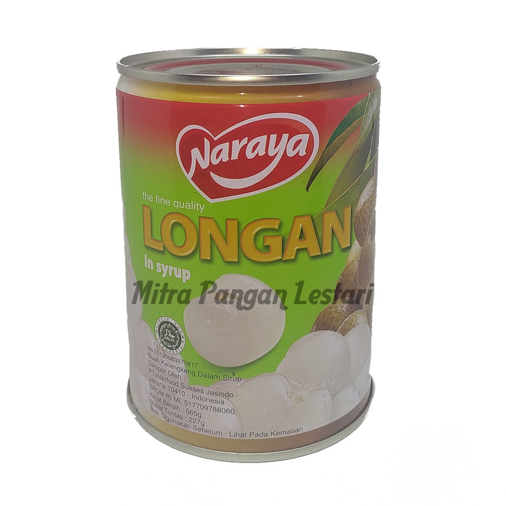 

Buah Longan Kalengan Naraya / Kelengkeng Kaleng dalam Syrup