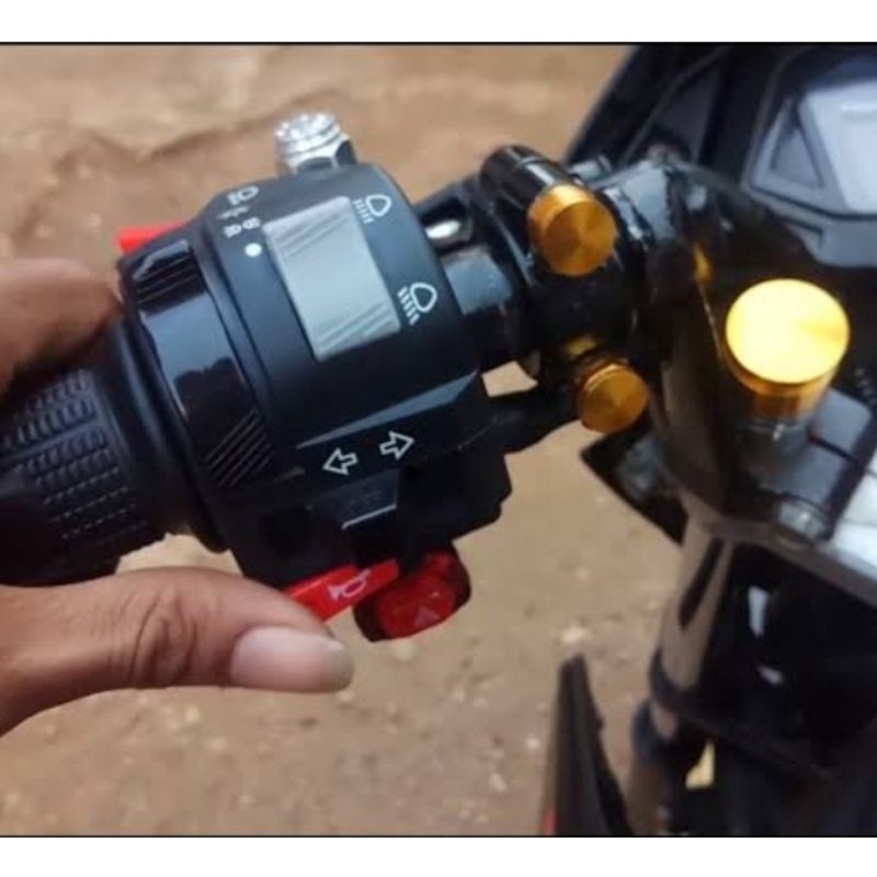 HOLDER SAKLAR KIRI VIXION LAMA BIASA DIPAKAI UNTUK NMAX, PCX, BEAT STREET, VARIO 150, VARIO 160