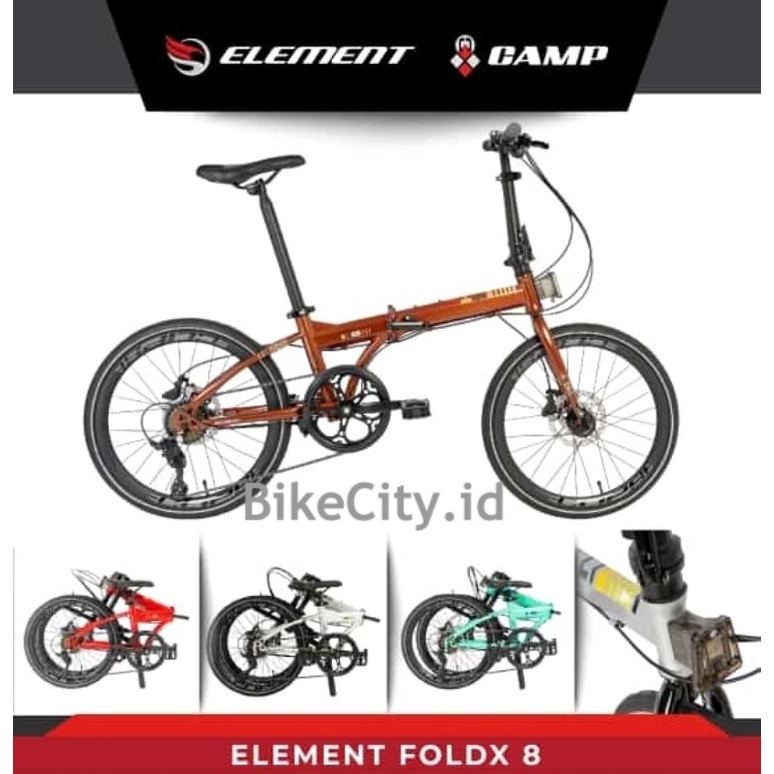 Sepeda Lipat ELEMENT FOLDX 8 SPEED 20 INCH 451 2022 NEW