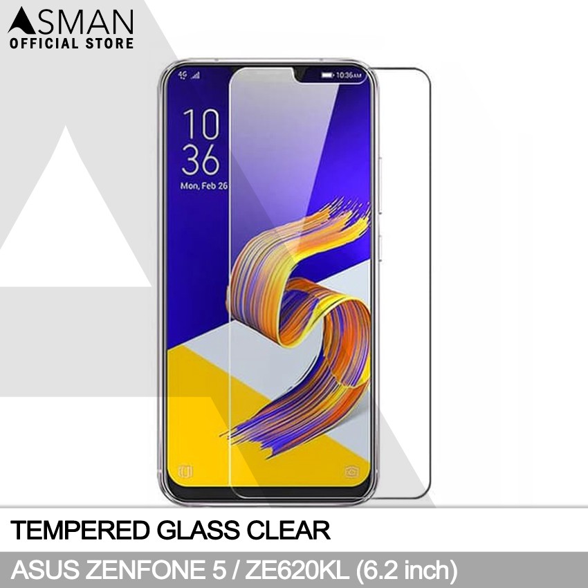 Tempered Glass Asus Zenfone 5 / ZE620KL (6.2&quot;) | Anti Gores Pelindung Layar Kaca - Bening