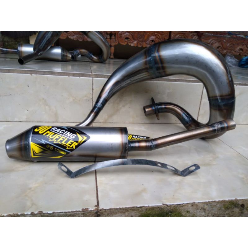 Knalpot Rgr Satria 2tak Hiu Lumba Trail Udang Pnp Rangka Standar Klx Ktm Gtx Ts Dt100