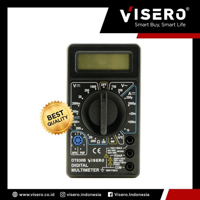 Multitester/ Avometer/ Multimeter Digital Visero Yellow (DT-830B)