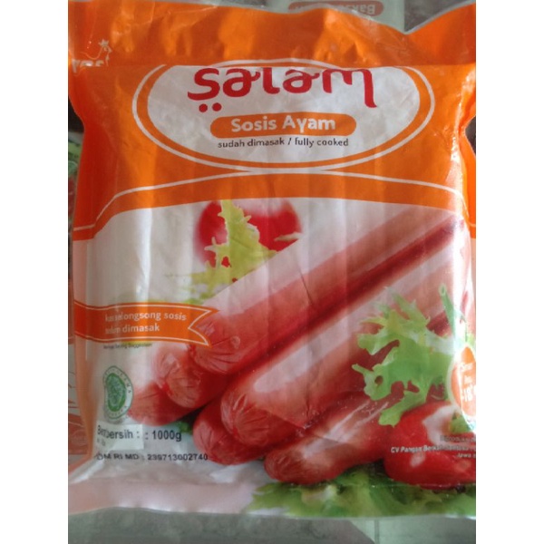 

Sosis Salam ayam Siap santap(sudah dimasak) 1kg