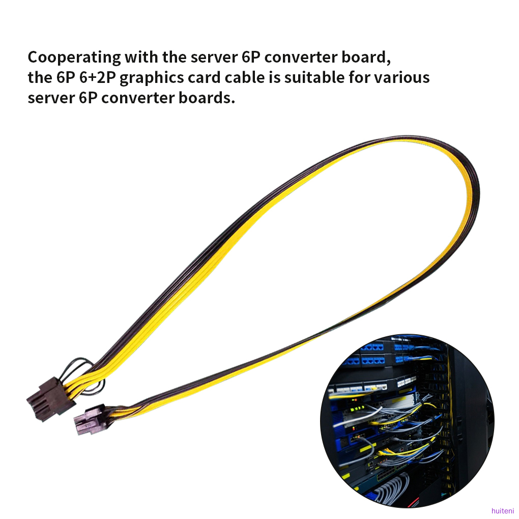 Kabel Adapter Converter Pci-E 6pin To 8pin Untuk Kartu Grafis Gpu Huiteni