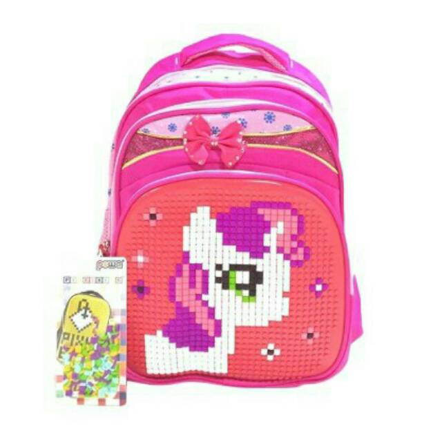 Powa Pita Lego Pixel Tas Sekolah Anak