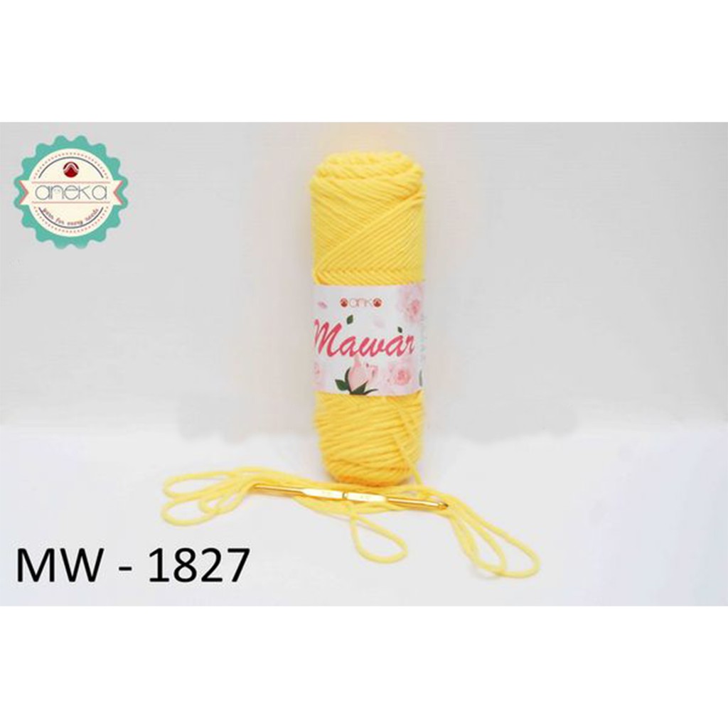 Benang Rajut Mawar / Soft Acrylic Yarn / Milk Cotton Worsted / Katun Susu - 1827