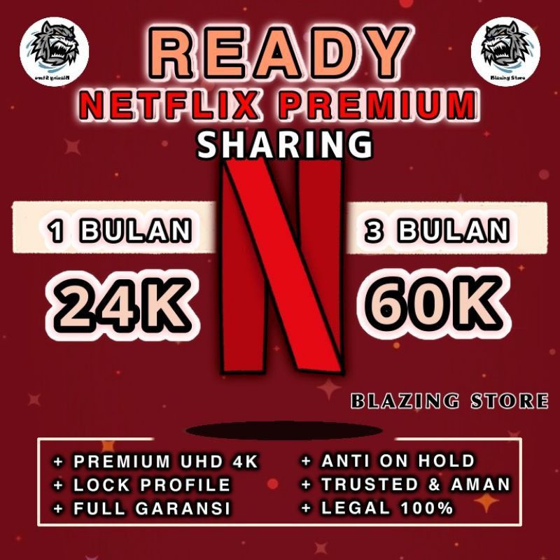 Jual AKUN NETFLIX SHARING 1 BULAN DAN 3 BULAN SHARING | Shopee Indonesia