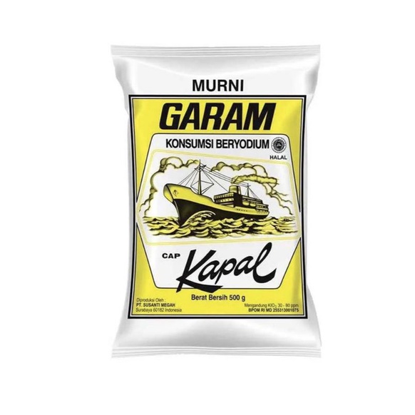 

Garam Dapur Beryodium Cap Kapal 500gr