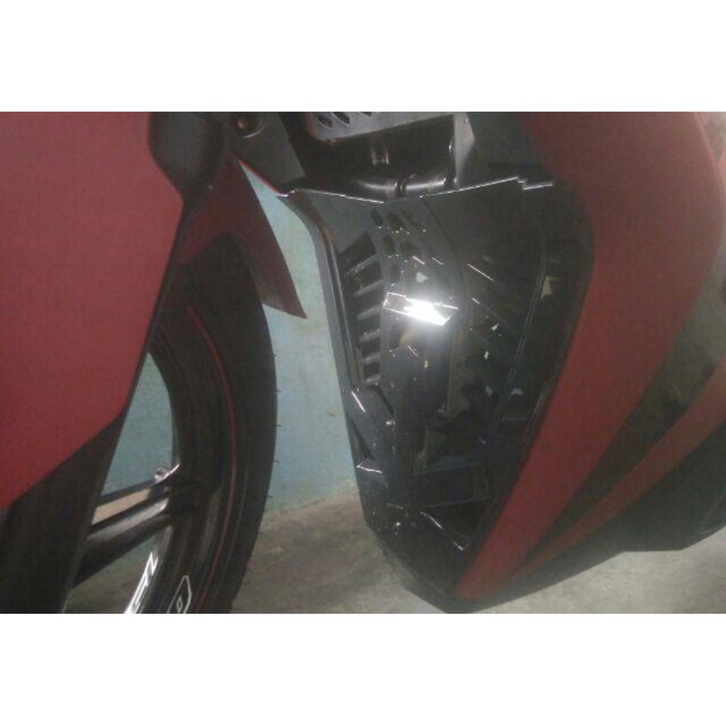 VIGRIL MX KING OLD 150CC VGRIL TUTUP MESIN YAMAHA MX KING LAMA 150CC BAHAN ABS KARBON HITAM