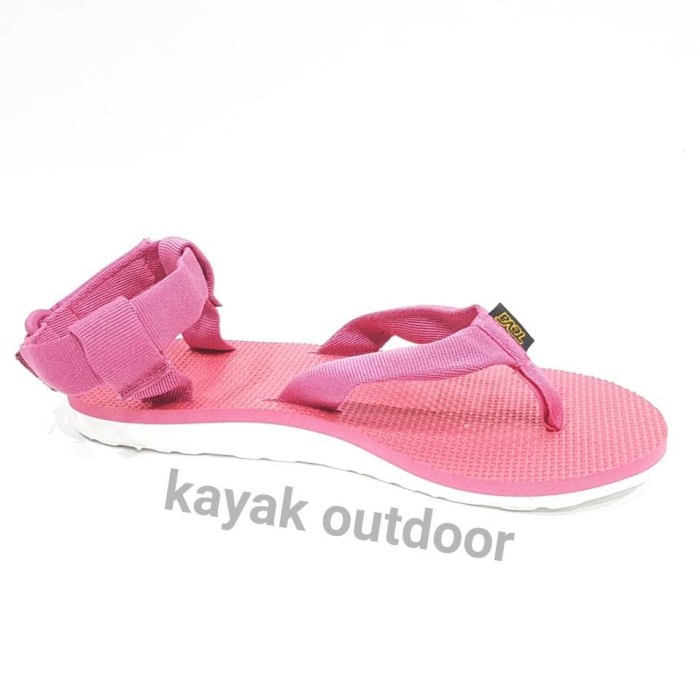 SANDAL OUTDOOR TEVA WOMEN ORIGINAL SANDAL // SANDAL CASUAL WANITA - MARLED BLUE, 36