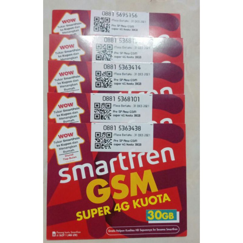 Perdana smartfren 30 Gb