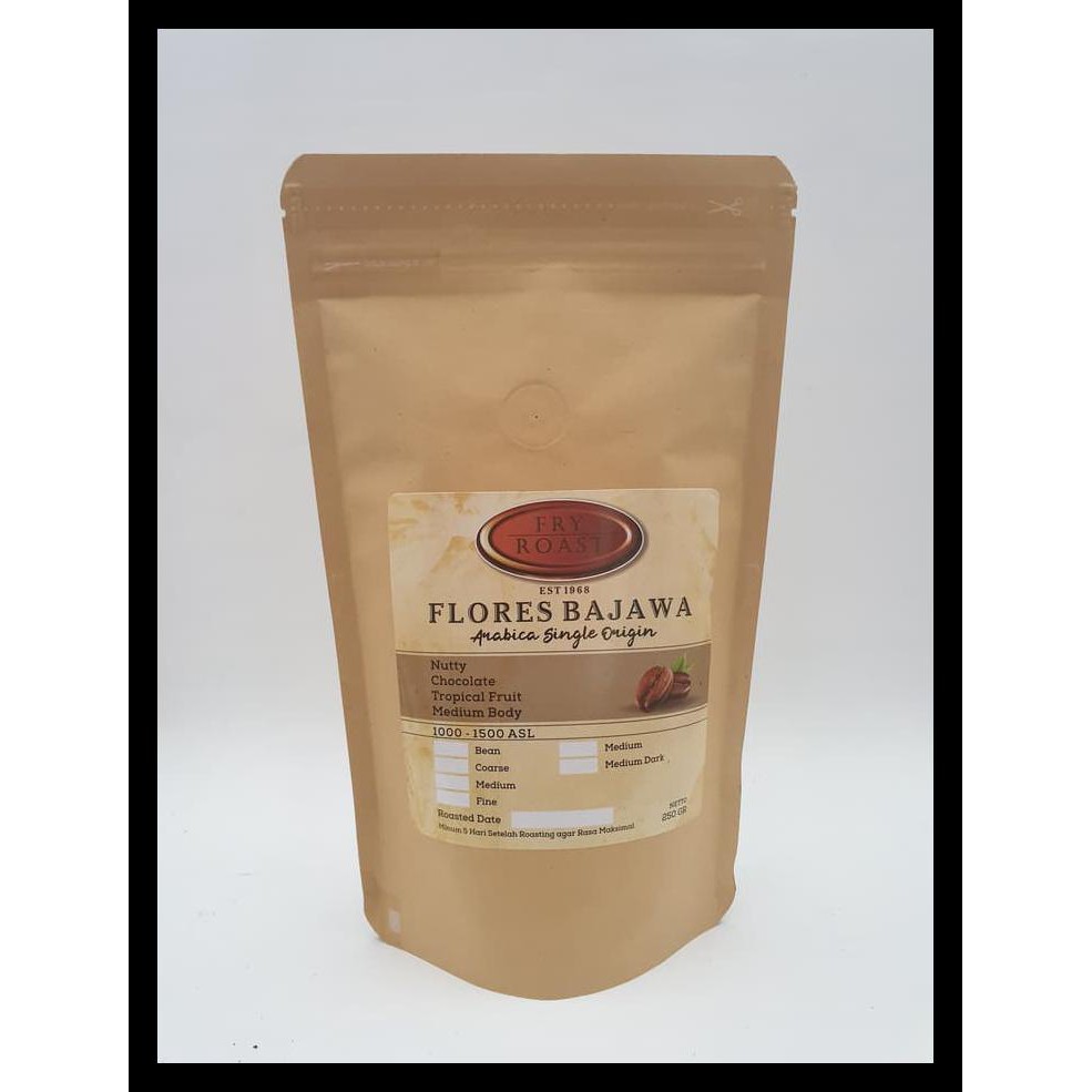 

Kopi Arabika Flores Bajawa 250 Gram (Biji/Bubuk) - Biji Sale