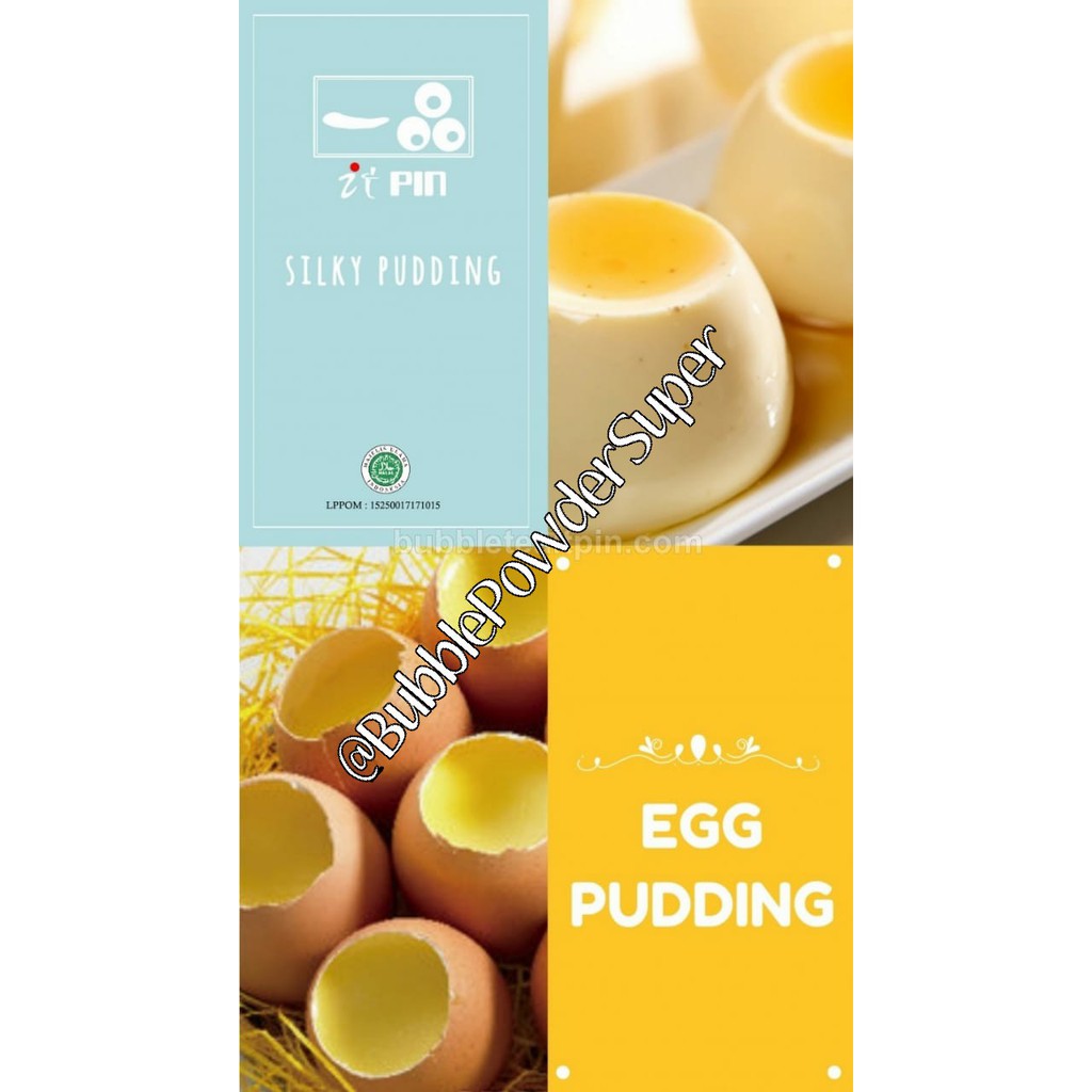 [FREE BUBBLE MINI 100GR*] Silky Egg Pudding Powder / Serbuk Puding Egg @1kg