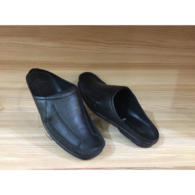 Bisa COD sandal slip on pria kulit asli Piraton 2015