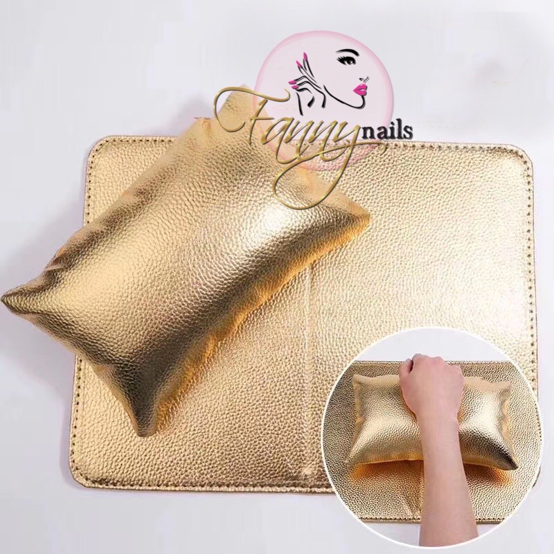 Manicure cushion pad Gold Bantal Tangan Manicure Nail Art/ Nail Art Hand Pillow / bantal alas manicure nailart pillow arm rest